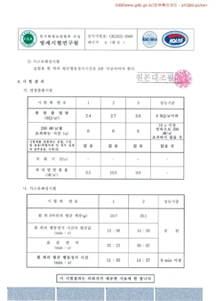 열전도율 시험성적서